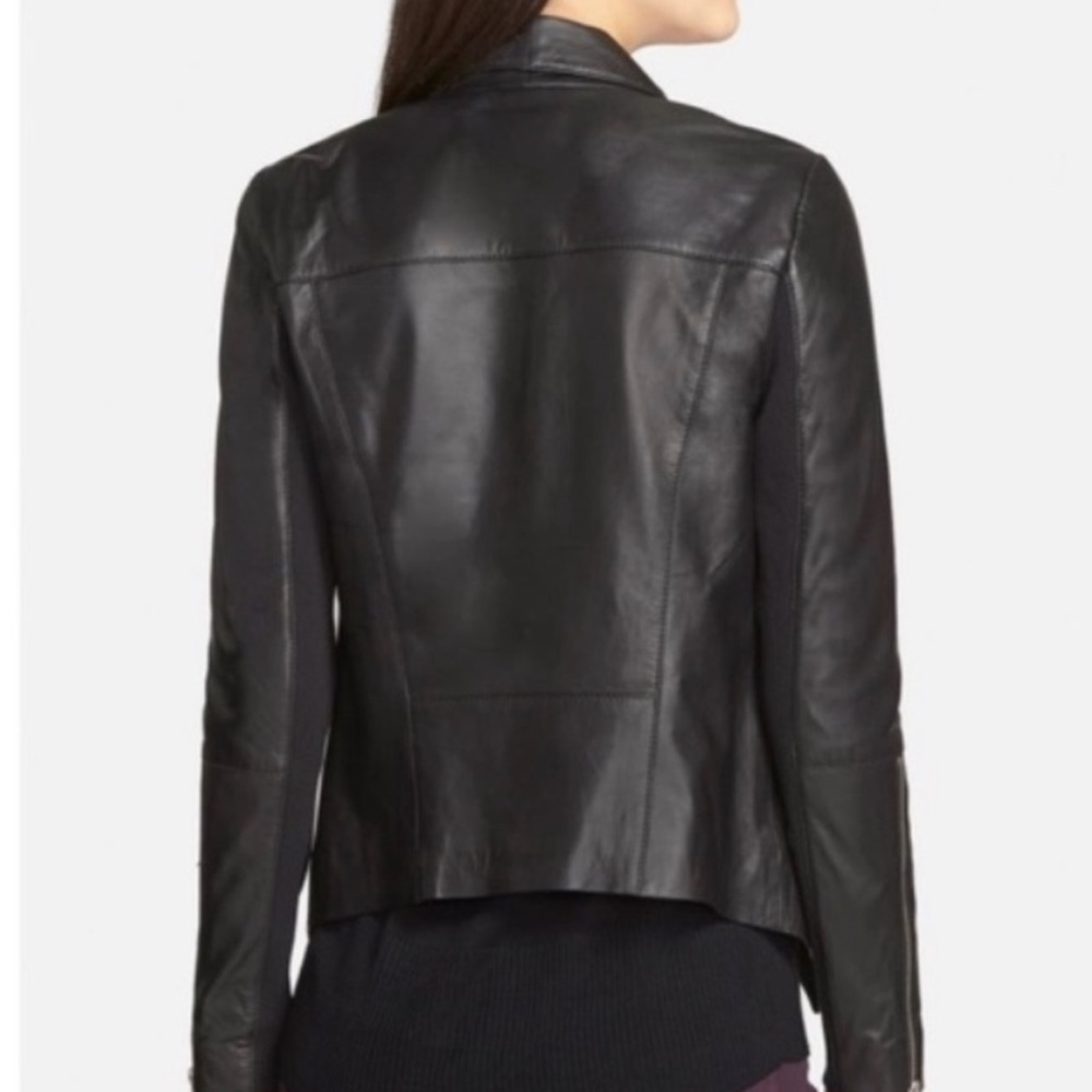 New Trouvé chic black 100% leather jacket - Picture 2 of 10